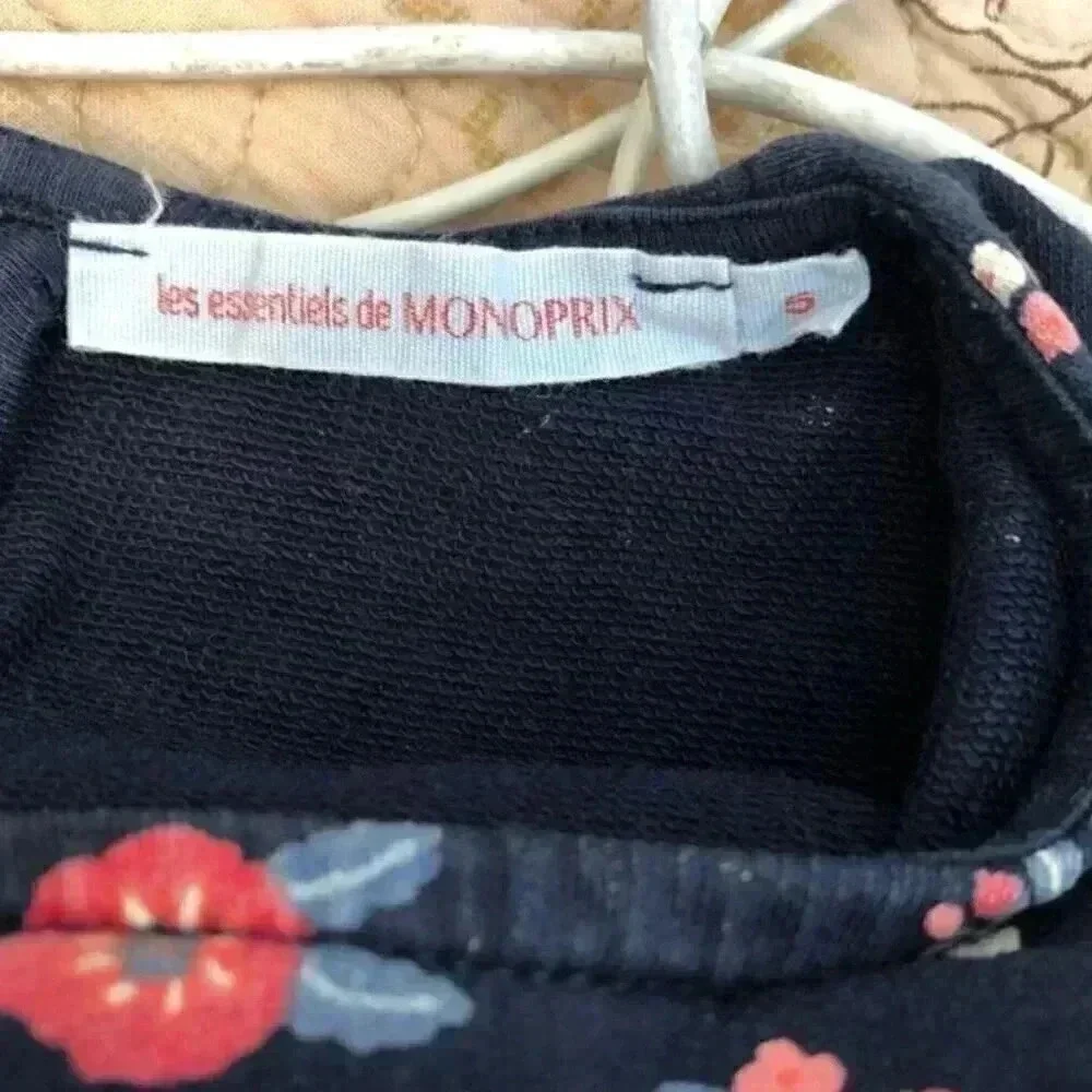 LES ESSENTIELS DE MONOPRIX Designer Flower Knit Dress